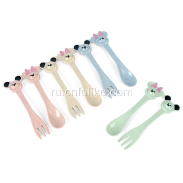 Пластиковые соломинки для детей Детские ложки для малышей